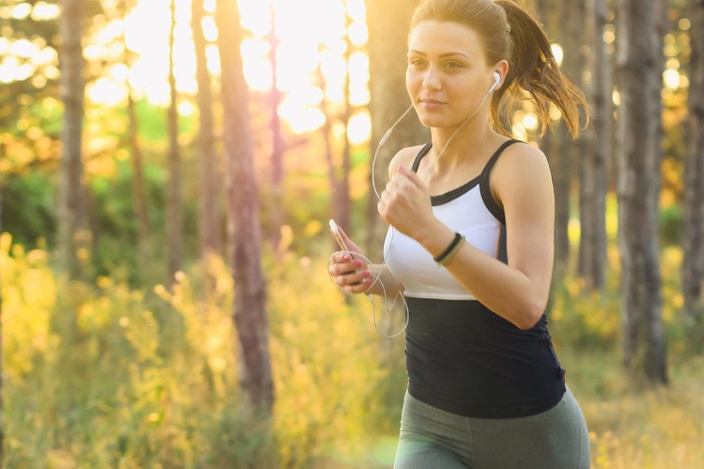 woman running