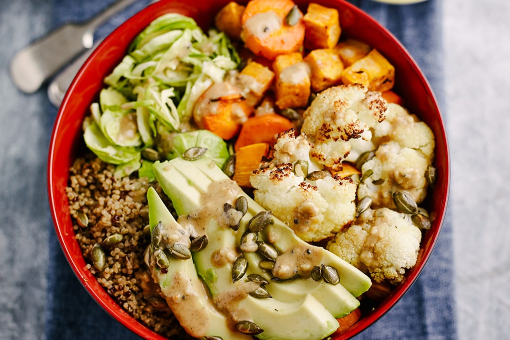 Roast Winter Veg & Quinoa Veggie Buddha Bowl