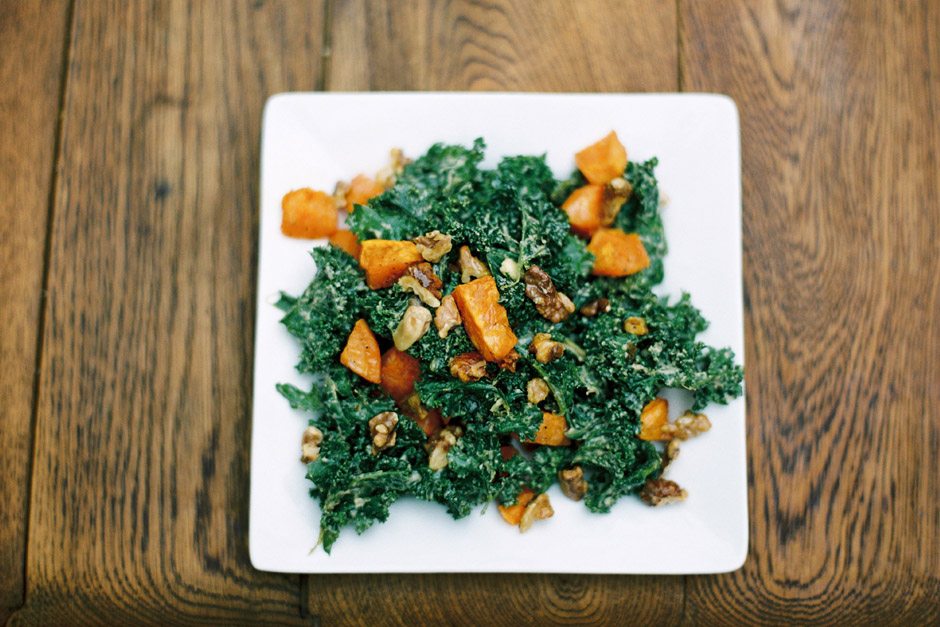 kale and sweet potato salad