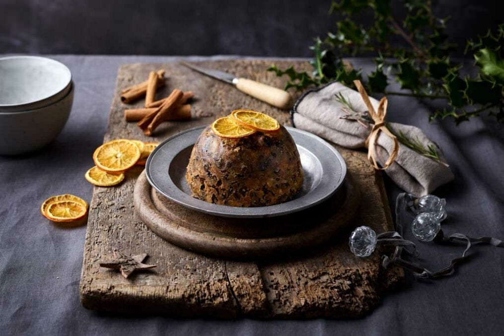 Spelt wholemeal Christmas pudding