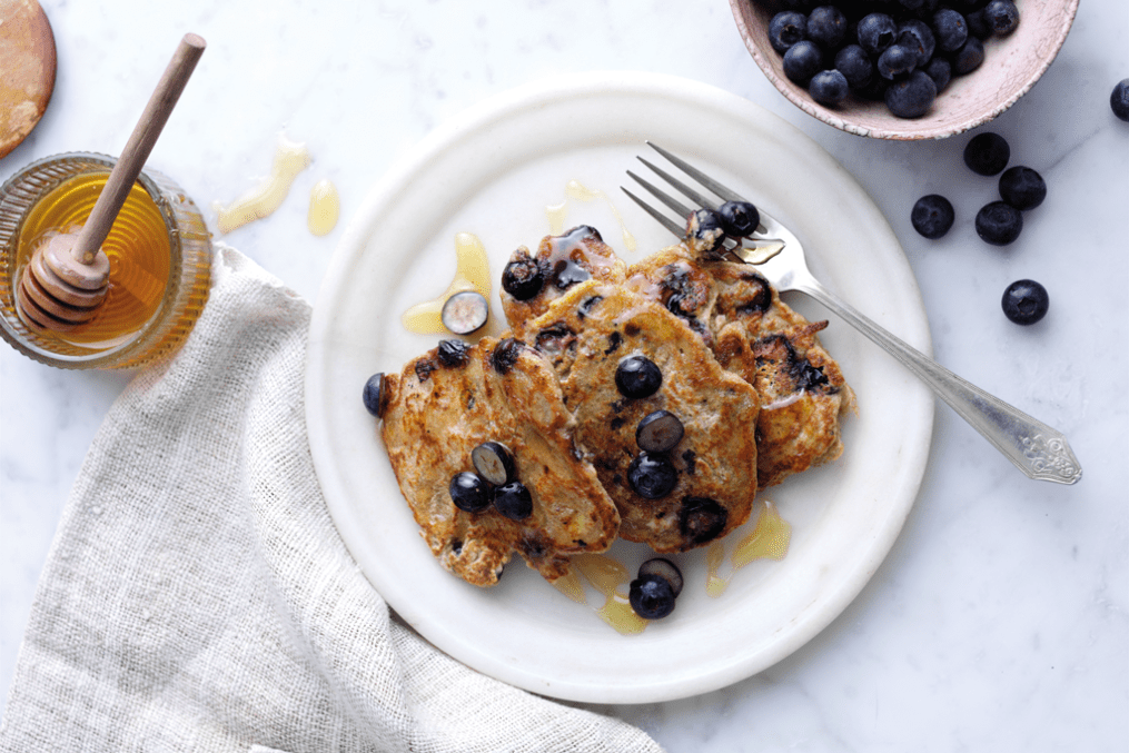 Blueberry Oat Pancakes