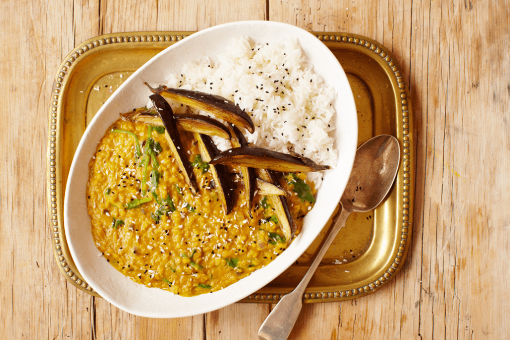 aubergine daal